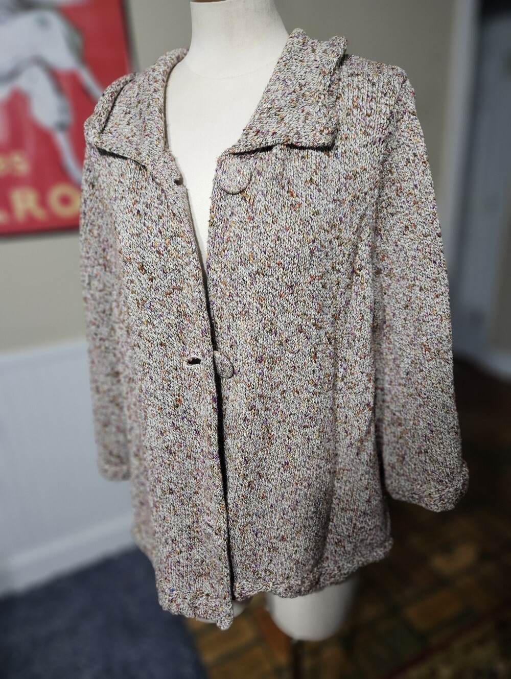 Coldwater Creek Multicolor Cardigan Jacket 1X